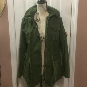 Jcrew mechanic jacket.