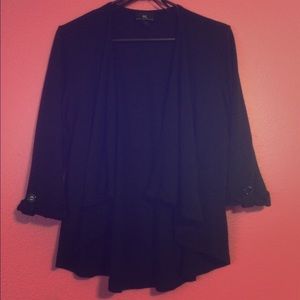 Black halve sleeve cardigan