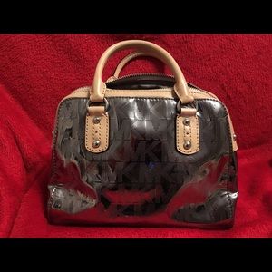Silver Patent Leather Michael Kors Handbag