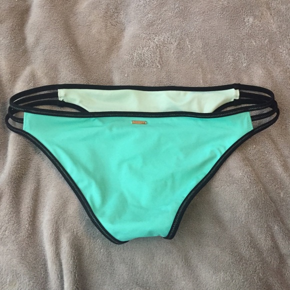 Nwot Victoria's Secret swim bottom M Strappy sides