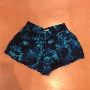 Tie Dye flowy shorts