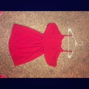 Flowy top dress with open back