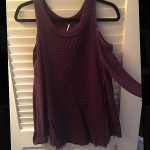 Free people cold shoulder sweater!