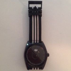 Black and White Adidas Watch