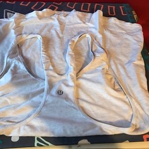 White Lululemon tank