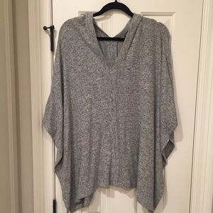 Gray poncho