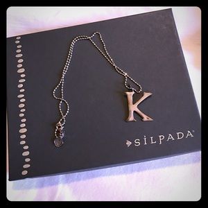 Silpada "K" Charm Necklace