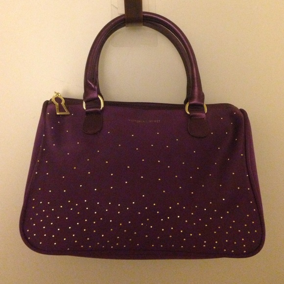 Purple VS bag with gold