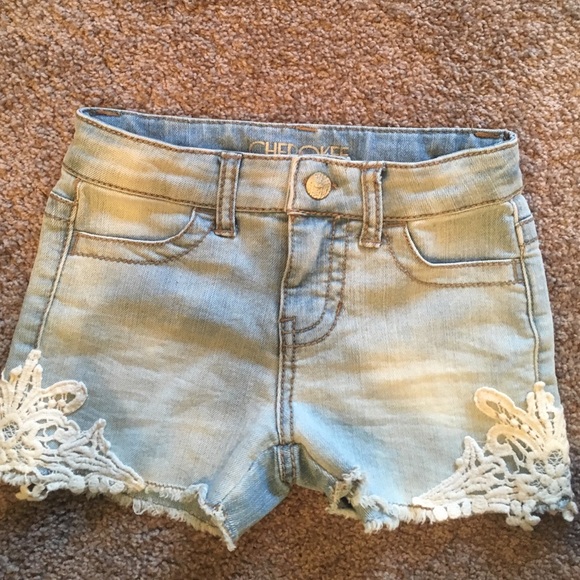 Lace Jean Shorts
