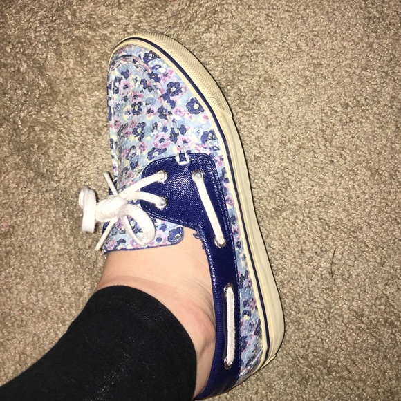 blue floral print sperrys - Picture 3 of 4
