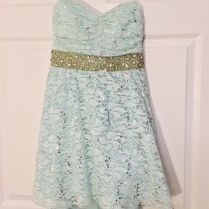 Short formal dress.