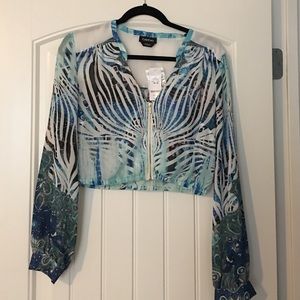 Bebe multi color crop💦💦