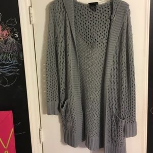 Loose knit cardigan