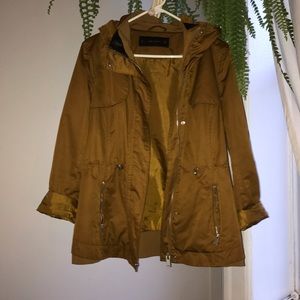 ZARA Rain Jacket w/ Convertible Hood