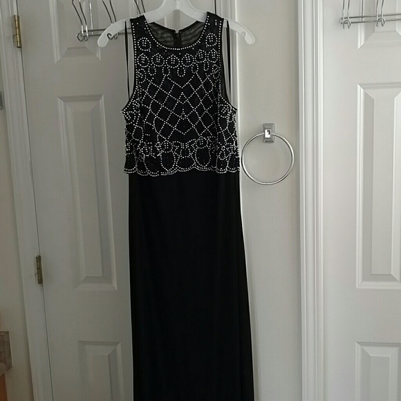 Long black formal gown