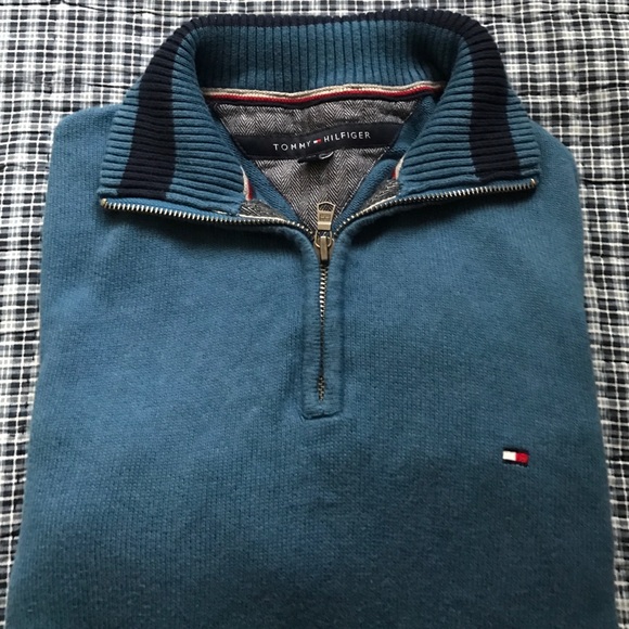 Men's Tommy Hilfiger half zip up sweater - Picture 1 of 3
