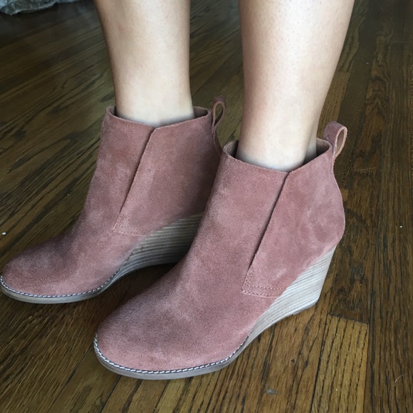 suede boot wedges