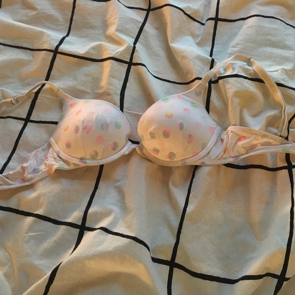 PINK polka dot bra