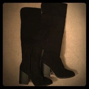 Suede knee high boots size 7 Charlotte Russe