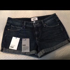 Brand New Dark Blue Paige Shorts size 26