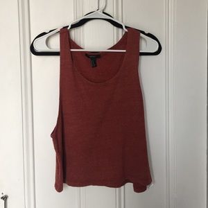 Rust Colored Cotton Crop Top