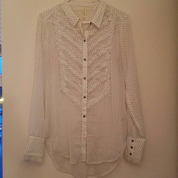 Free People polka dot blouse