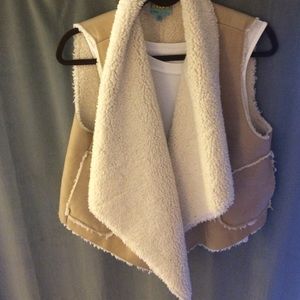 Faux Sherpa vest