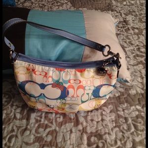 Coach mini clutch canvas