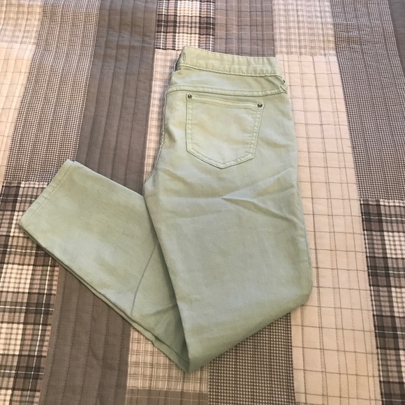 Free People mint jeans-see note on size - Picture 1 of 4