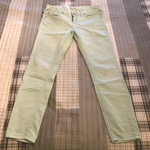 Free People mint jeans-see note on size - Picture 3 of 4