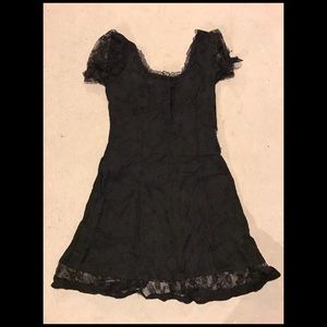Black Lace goth dress