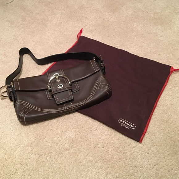 Vintage coach purse with duster