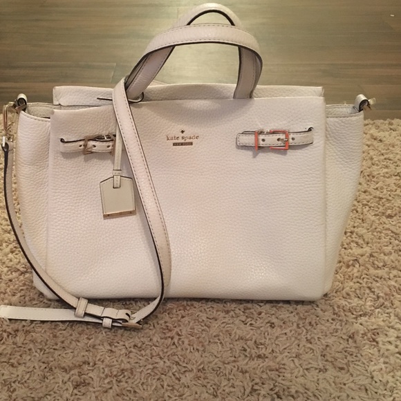 kate spade white shoulder bag