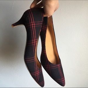 JCrew Plaid Pumps