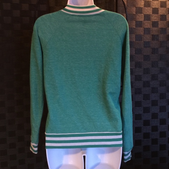 ❌❤️SOLD❤️❌Lace Front Green Zip up jacket / Top 💚 - Picture 4 of 4