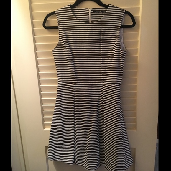 Black and white striped dress!