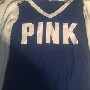 VS PINK/ Long sleeve cotton tee (Size Small)