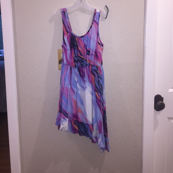 Multi color cross bottom dress - Picture 1 of 3