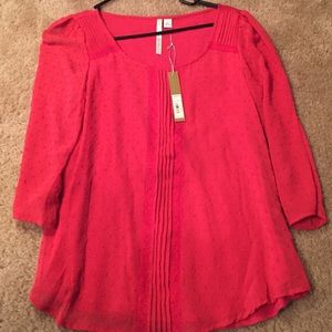 Red blouse