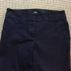 Ann Taylor navy crop pants size 4!