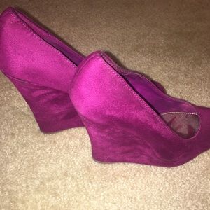 Payless. Fuschia Wedge Heel