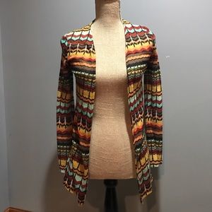 Multiple colored sweater, cardigan.