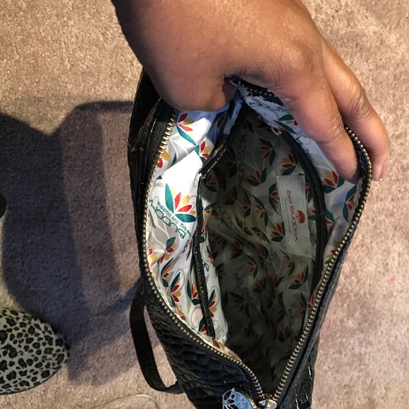 Big Buddha Black/Gold Crossbody Bag. Gem