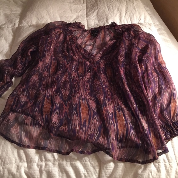 Flowy Purple Ella Moss Top