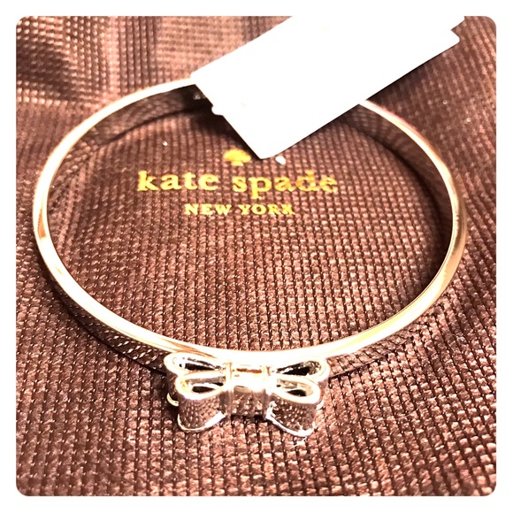 NWT Kate Spade Silver Bow Bracelet