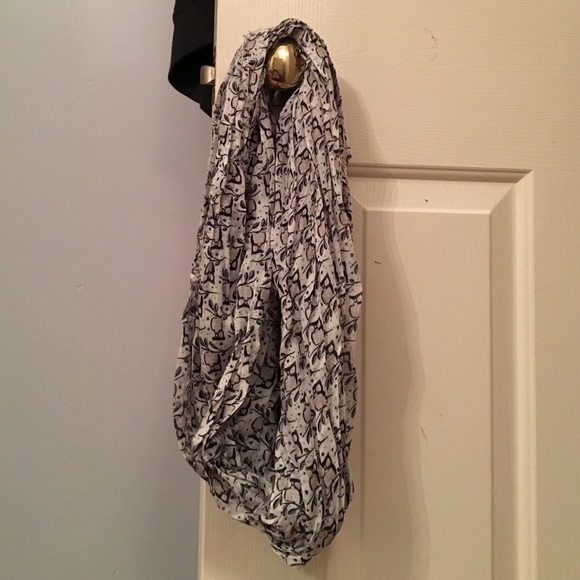 Owl print infinity scarf