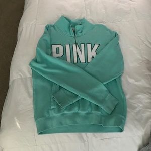 Pink Quarter Zip Sweatshirt