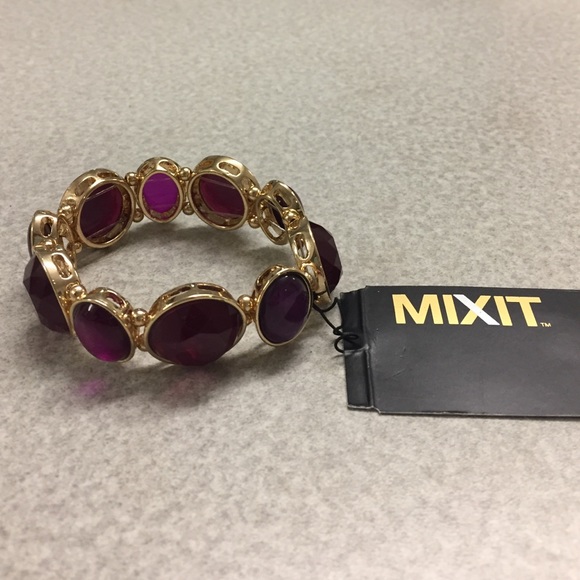 Purple and Gold Mixit Bracelet