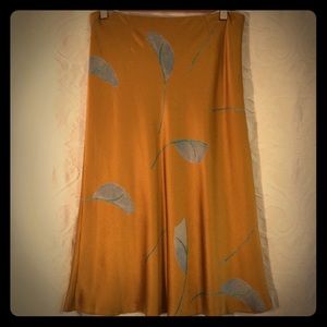 Anthropologie Silk Skirt