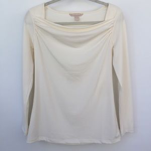 Banana Republic ivory blouse, size S